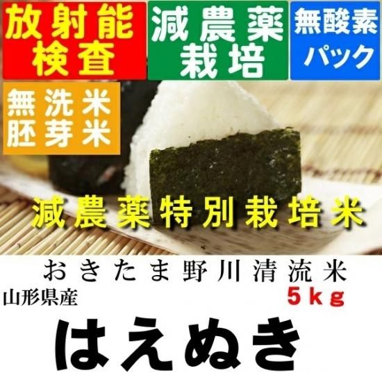 【新米 5KG】山形産 はえぬき JA 清流江川育ち 5kg 米 新米 5KG】山形産 はえぬき JA 清流江川育ち 5kg 米 米・雑穀・粉類