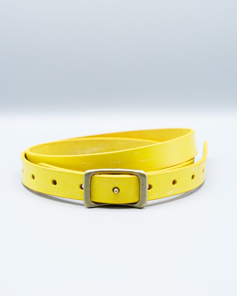 NARROW NAVEL 20 BRIDLE LEATHER / YELLOW