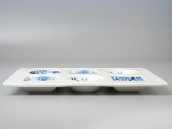 有田焼 染付○□六品盛 - 有田焼 八右衛門窯 大慶 公式オンラインストア