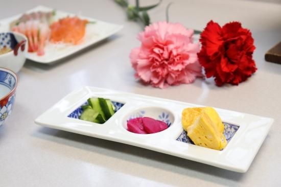 有田焼 染付○□三品盛 日本製 盛皿 小皿 たれ皿 前菜皿 菓子皿