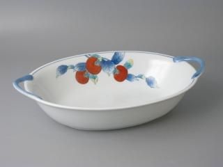 有田焼　染錦双鶴図　大鉢 有田焼 福泉窯 菊割長角皿 / 染錦花唐草双龍絵 | FUCHIGAMI TOJIKI