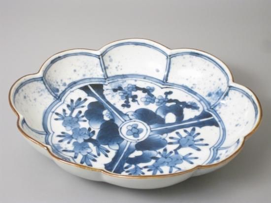 有田焼　松絵の蓋物 有田焼 色絵 梅菊紋 蓋付汲出（湯呑）5客揃