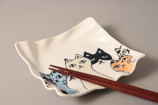 円左衛門さん 有田焼 三毛猫の置き物 有田焼 円左エ門窯 三
