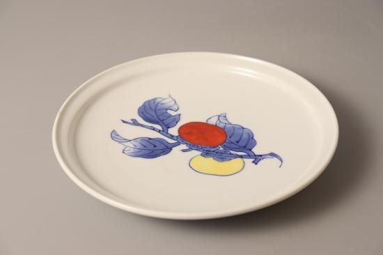 有田焼 柿絵新円渕 6寸皿 - 有田焼 八右衛門窯 大慶 公式オンラインストア