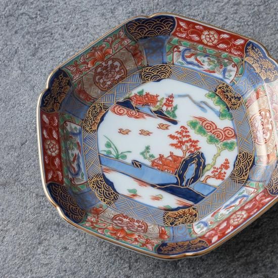 有田焼【復刻古伊万里】錦色絵銘々皿14㎝ - 有田焼 八右衛門窯 有田焼【復刻古伊万里】錦色絵銘々皿14㎝ - 有田焼 八右衛門窯