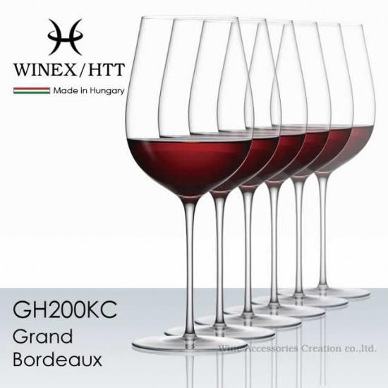 WINEX / HTT ハンドメイド グランボルドー グラス 6脚セット WINEX / HTT ハンドメイド グランボルドー グラス 6脚セット