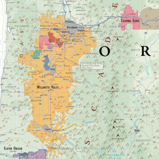 DE LONG ե˥ 磻ޥåס Wine Map of California  UH107MP