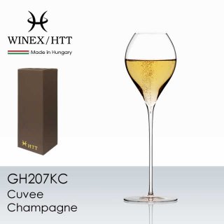 WINEX/HTT キュヴェ シャンパーニュ グラス １脚【正規品】 GH207KC