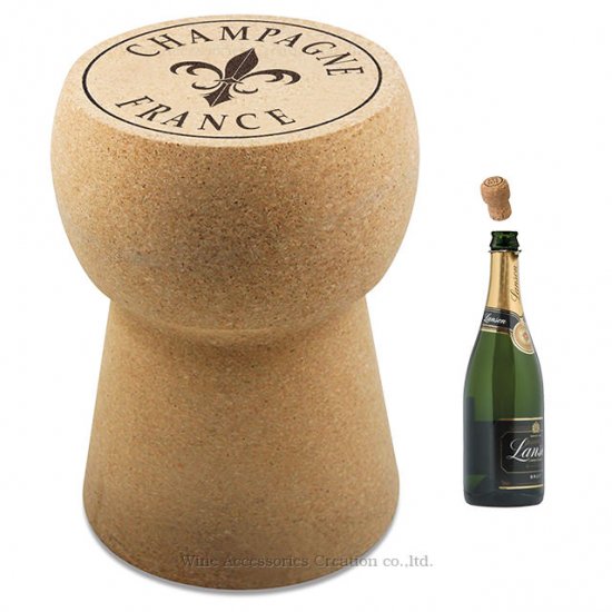 ジャンボ シャンパンコルクチェア シャンパンコルクの形状をした椅子 ワイン ワイングッズ ワイン アクセサリーズ クリエイション