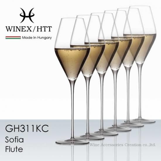 WINEX / HTT ハンドメイド ソフィア フルート シャンパングラス WINEX / HTT ハンドメイド ソフィア フルート シャンパングラス