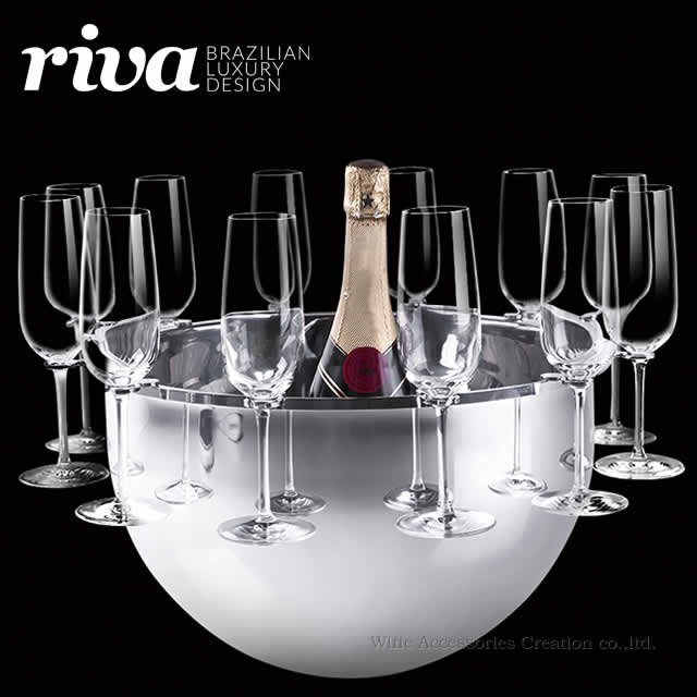 Riva ボッテガ シャンパンバケット グラスホルダー(12脚)付 | ワイン