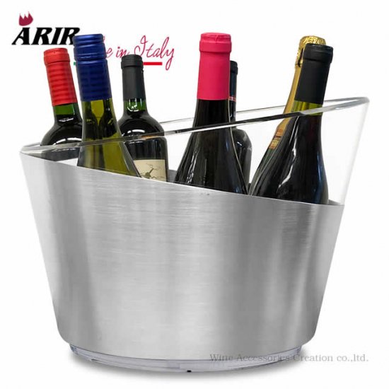 ARIR アルミ＆アクリル ワインクーラー４本用 | ワイン | ワイン 