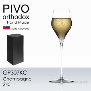 木村硝子店 PIVO ピーボ オーソドックス シャンパン 245 グラス １脚【正規品】 GP307KC