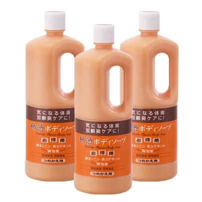 アズマ商事 柿渋シリーズ 柿渋ボディソープ 詰め替え用1000ml 3