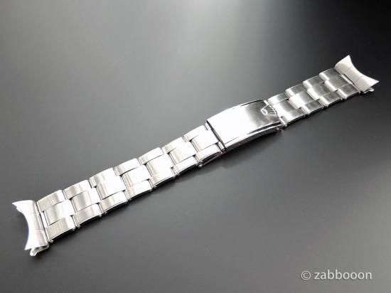 ＲＯＬＥＸ　２０ｍｍ用　リベットブレスのバックル　ストレートロゴ　１９５７年