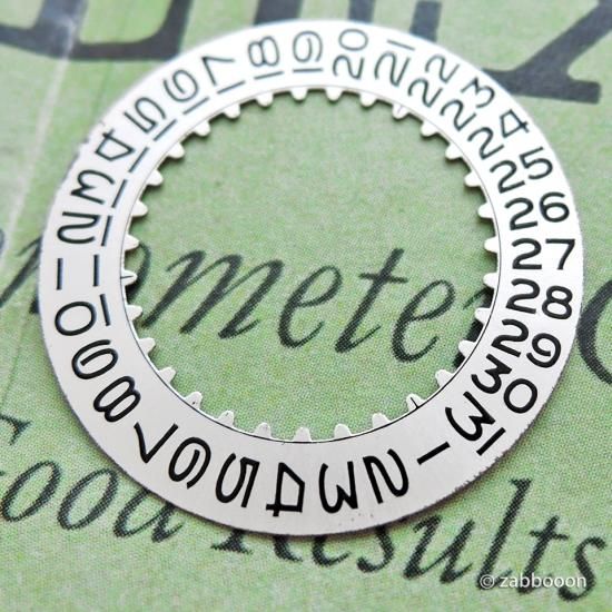 ロレックス純正 SWISS デイト ディスク カレンダーディスク Silver 