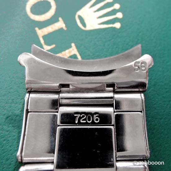 ロレックス純正 SWISS リベットブレス 20mm Ref.7206 FF58 1960 ロレックス純正 SWISS リベットブレス 20mm Ref.7206 FF58 1960