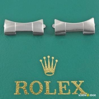 ロレックス純正 SWISS フラッシュフィット FF585 弓カン【美品】 Ref.93150 フリップロック/78360 オイスター 20mmブレス用