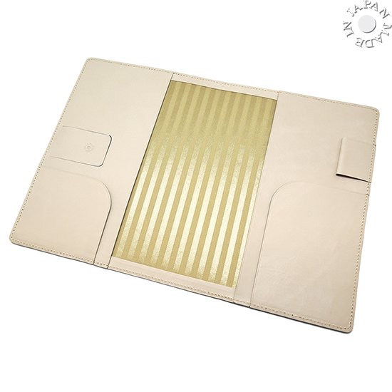 ナチュラルキップ 本革 B6サイズ手帳カバー／オフホワイト - Made in Japan の AQDOオンラインショップ