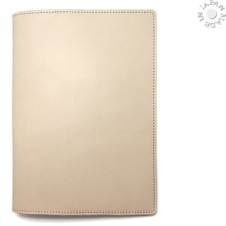 ナチュラルキップ 本革 B6サイズ手帳カバー／オフホワイト