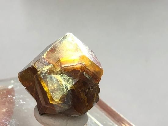 国産鉱物 レインボーガーネット 石英母岩付 採集品 コレクション放出 国産鉱物 レインボーガーネット 石英母岩付 採集品 コレクション