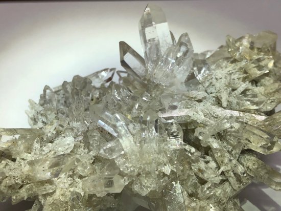 ヒマラヤ水晶☆インド・マニハール産水晶クラスター 214g（ホワイト