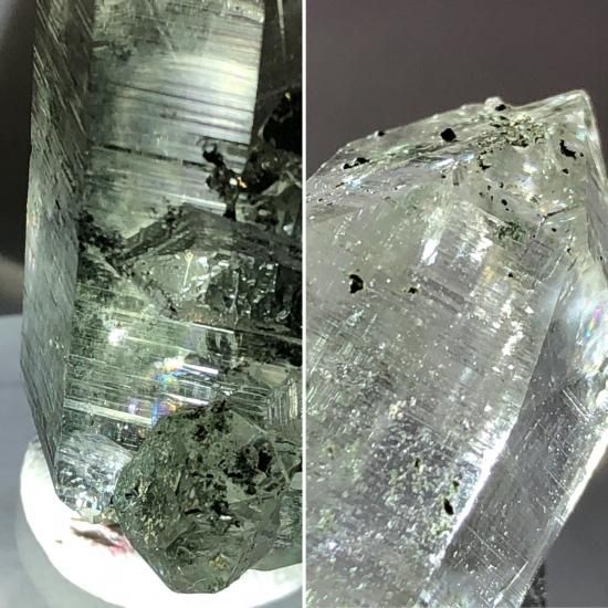 ヒマラヤ!インド・マニハール産水晶(クローライト・アナテース ヒマラヤ!インド・マニハール産水晶(クローライト・アナテース