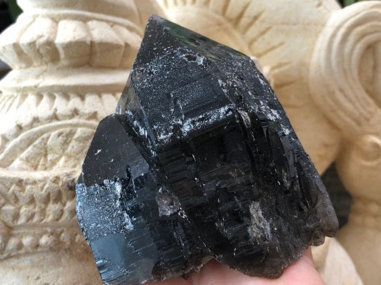 チベット産黒水晶（モリオン）カテドラル 387ｇ - stone-planet