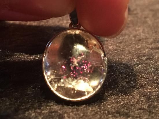 ティンカーベルクォーツ ピンクファイヤークォーツ ペンダントトップ 未使用 ティンカーベルクォーツ ピンクファイヤークォーツ ペンダントトップ