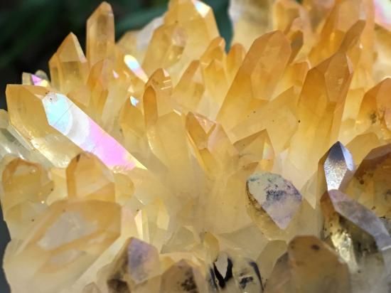 ！超希少！アメリカアーカーソン州　ゴールデンヒーラ　クラスター アメリカ・アーカンソー州産ゴールデンヒーラークラスター 163g