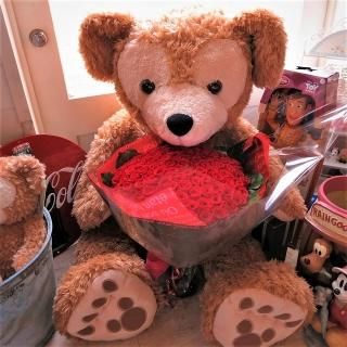 ダッフィー ぬいぐるみ入り 花 ディズニー 花 フラワーギフト