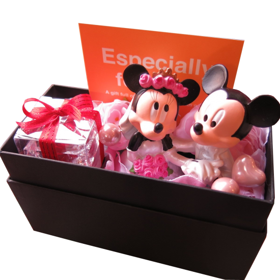 結婚祝い ディズニー ミッキー ミニー 花 ウェディングドール付き プリザーブドフラワー入りギフト 横長ボックス入り 結婚祝い ディズニー ミッキー ミニー 花 ウェディングドール付き プリザーブドフラワー入りギフト 横長ボックス入り