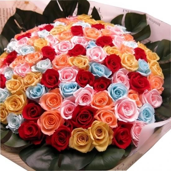 プロポーズに バラ 100本入りプリザーブドフラワー 花束