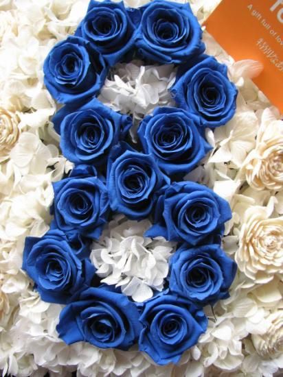 数字 花 青バラ 花 フラワーギフト Super Flower Gift 数字 花 青バラ 花 フラワーギフト Super Flower Gift