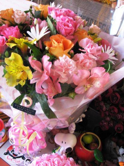 送別会や退職祝い 花のギフト 季節の花束