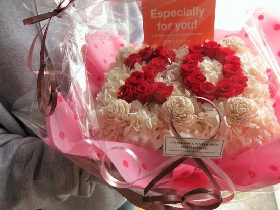 数字入り 花 フラワーギフト プリザーブドフラワー ご希望数字入りの 数字入り 花 フラワーギフト プリザーブドフラワー ご希望数字入りの