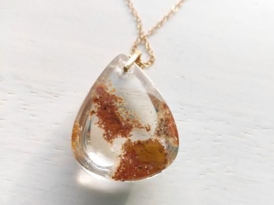 ガーデン・クォーツのペンダント・トップL（18kgpバチカンつき