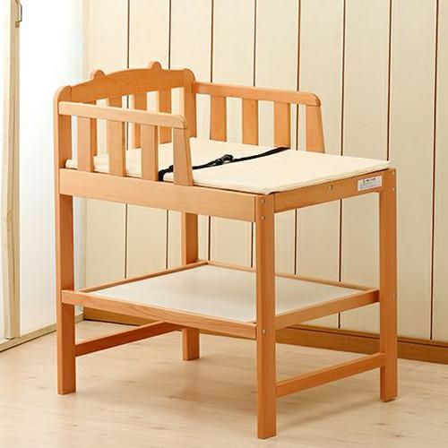 新品販売品】業務用おむつ交換台 ワイドタイプ（マット付）ナチュラル