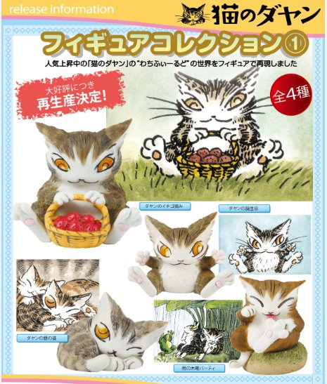 猫のダヤン フィギュアコレクション１ 再生産 - ビリーヴ ONLINE SHOP