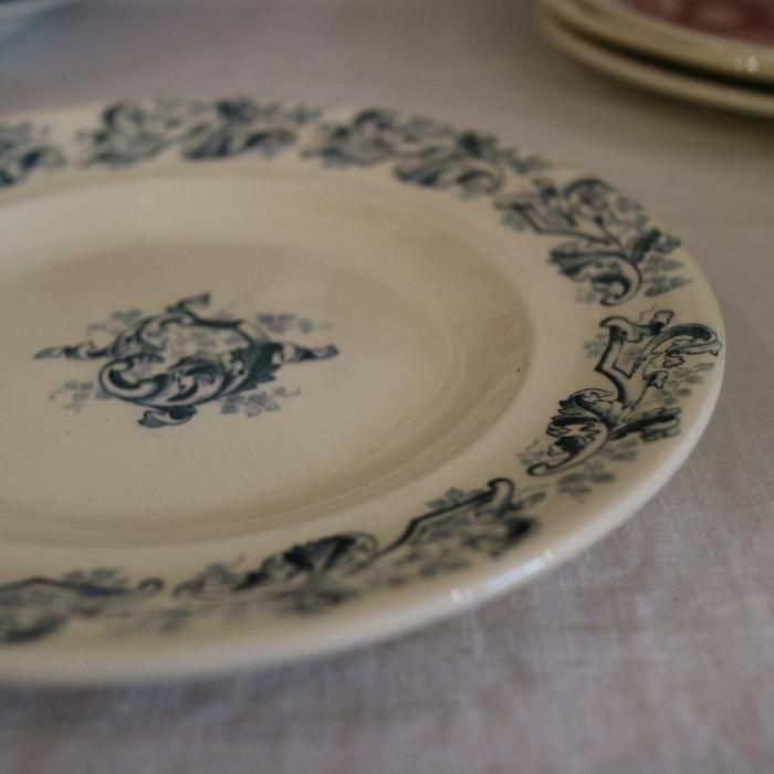 longwy russe ロンウィー　アンティークディナープレート　5枚セット longwy russe ロンウィー アンティークディナープレート 5枚セット