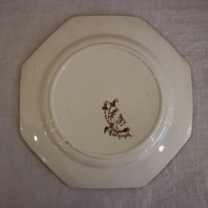 Antique アンティーク オクトゴナルプレート CLAIREFONTAINE ...