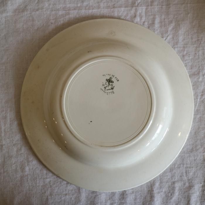 フランスアンティーク クレールフォンテーヌ ディナー＆スープ フランスアンティーク クレールフォンテーヌ ディナー＆スープ