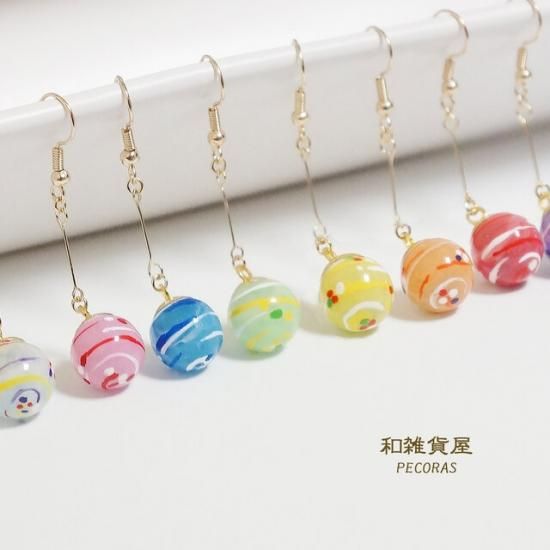 (片耳用)和 水風船 ヨーヨーピアス・イヤリング2 - 和雑貨屋PECORAS