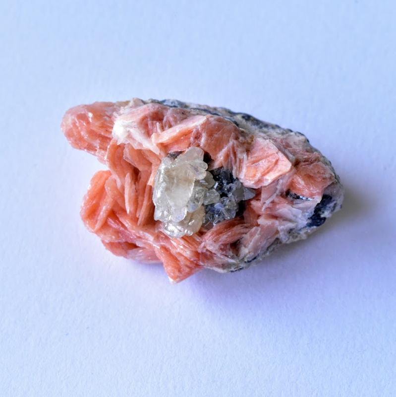 ピンクバライト・セルサイト・ガレーナ　モロッコ産　42.3g/鉱物・結晶原石