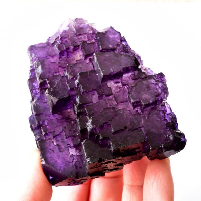 フローライト（蛍石）Ultra Violet メキシコ産 240g/ 鉱物・原石 ...