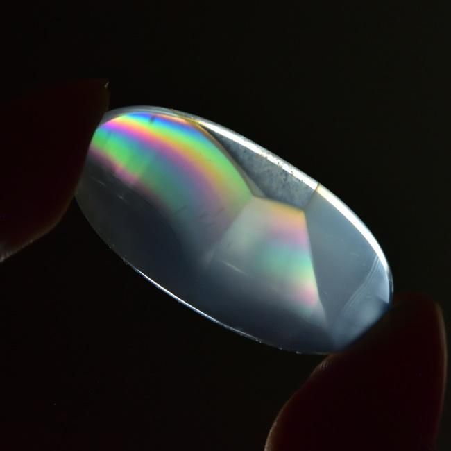 イリスアゲート 生命の光 インドネシア産 7cts ルース カボション 天然石 パワーストーンのルース クリスタル 原石 鉱物 Stone Marble
