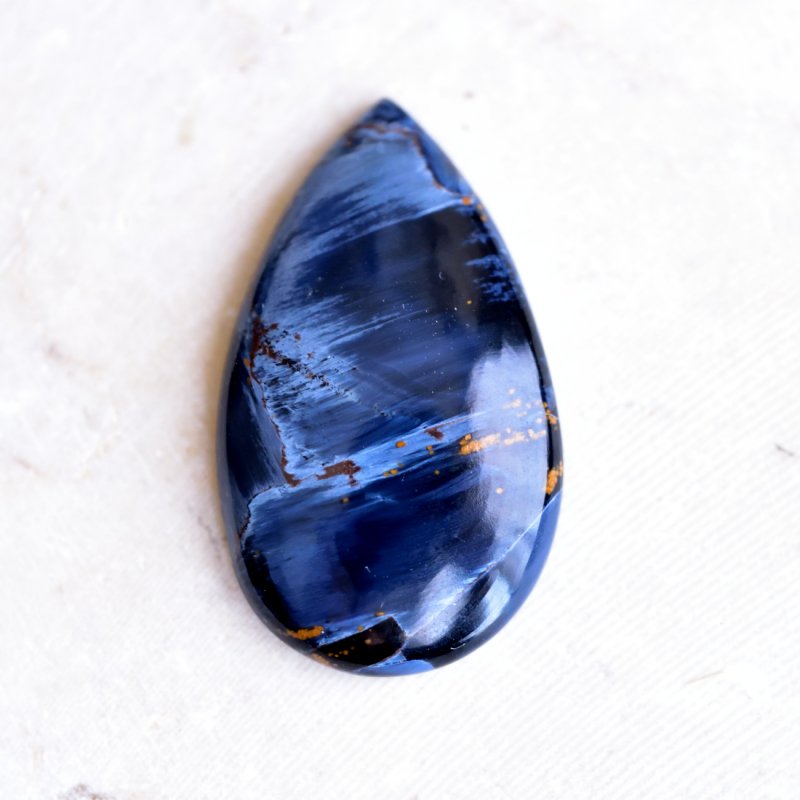 ピーターサイト Blue Velvet 19.8cts./ ルース・カボション - 天然石