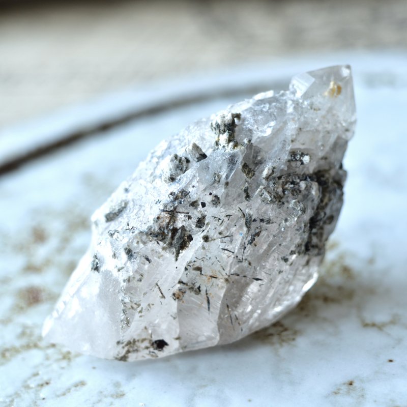 ヒマラヤ 水晶 カテドラル クローライト 浄化 原石 m00035 - その他