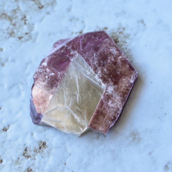 レピドライト　マスコバイト　ブラジル・ミナスジェライス州産　32g/鉱物・結晶原石