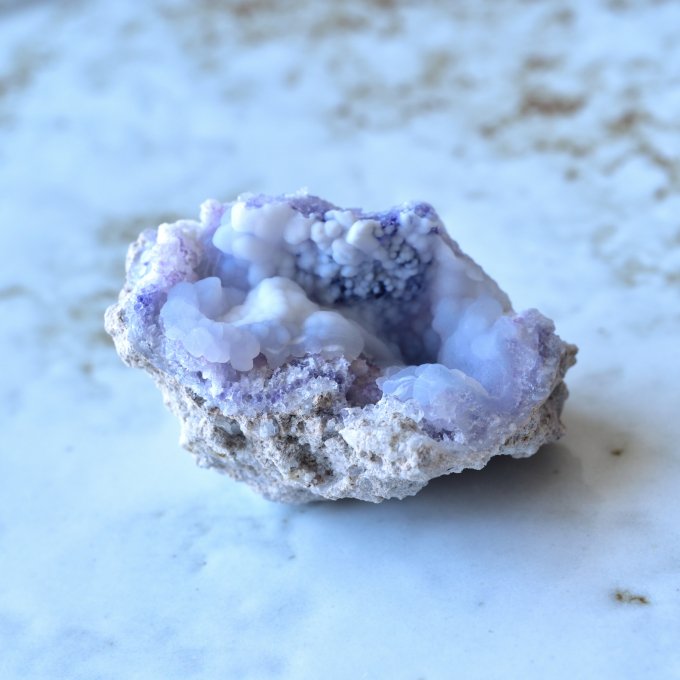 スピリットフラワー・ジオード　フローライト・カルセドニー　Spirit Flower　メキシコ産　31ｇ/鉱物・結晶原石